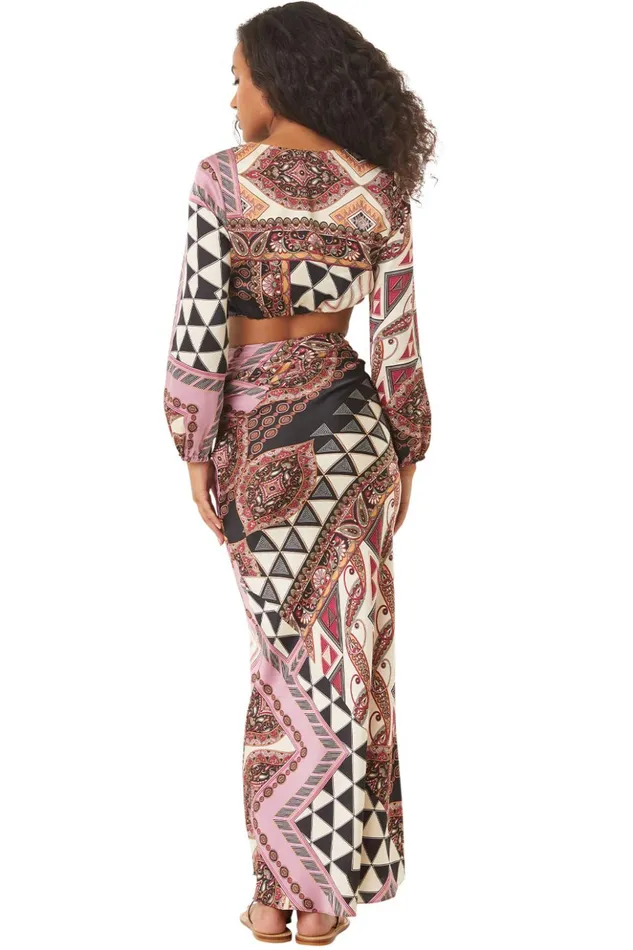 MISA Los Angeles ANARAK SKIRT Leonardo Patchwork Women Skirts and Shorts