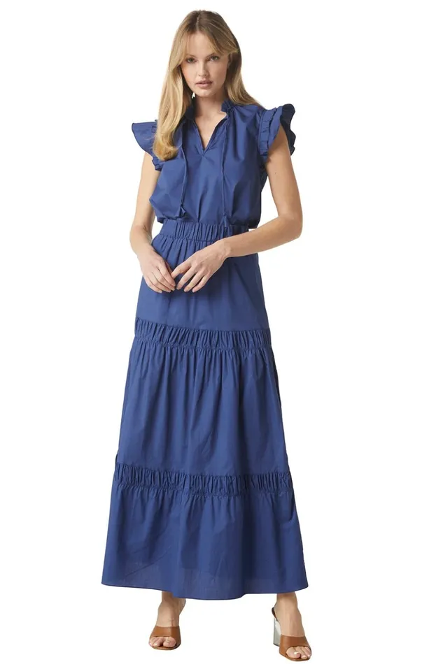 MISA Los Angeles BASIA TOP Indigo Blue Women Tops