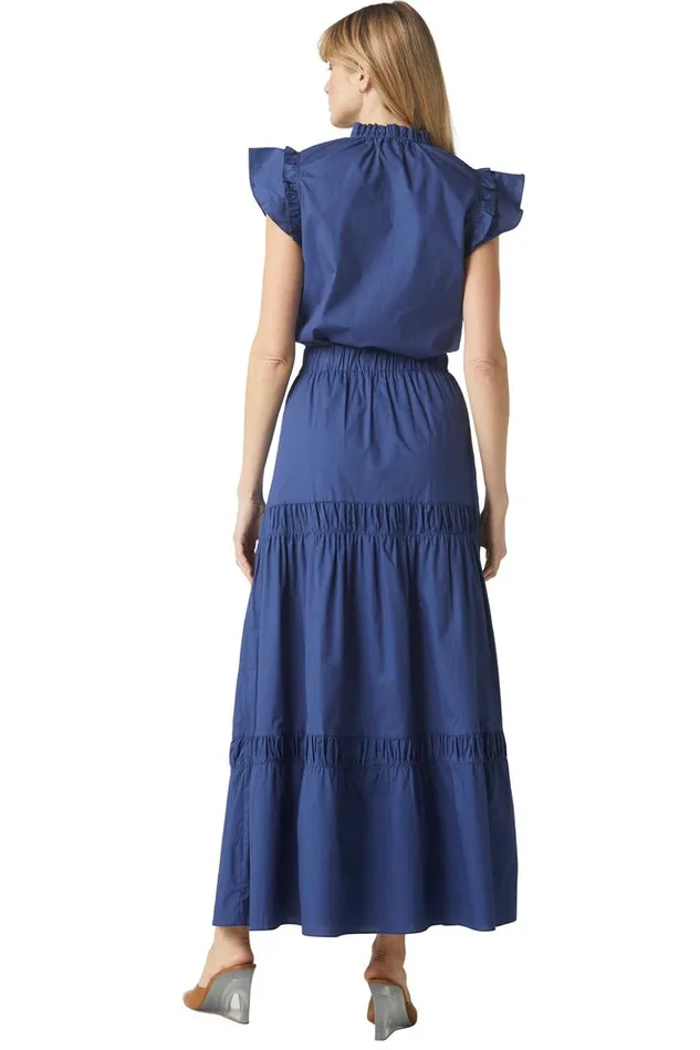 MISA Los Angeles BASIA TOP Indigo Blue Women Tops