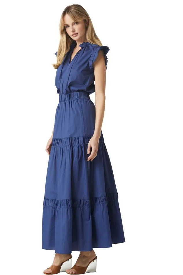 MISA Los Angeles BASIA TOP Indigo Blue Women Tops