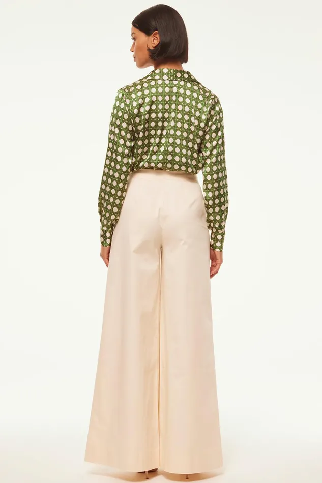 MISA Los Angeles CELINE TOP Rattan Tile Women Tops