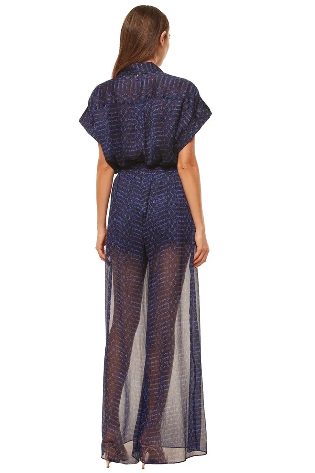 MISA Los Angeles ERIN TOP Midnight Shibori Women Tops
