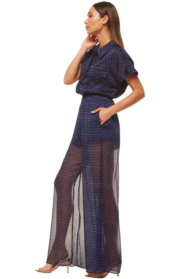 MISA Los Angeles ERIN TOP Midnight Shibori Women Tops