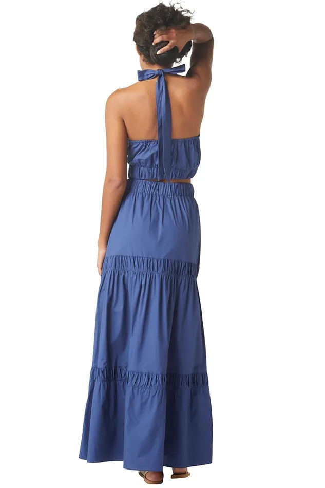 MISA Los Angeles ESMINA TOP Indigo Blue Women Tops
