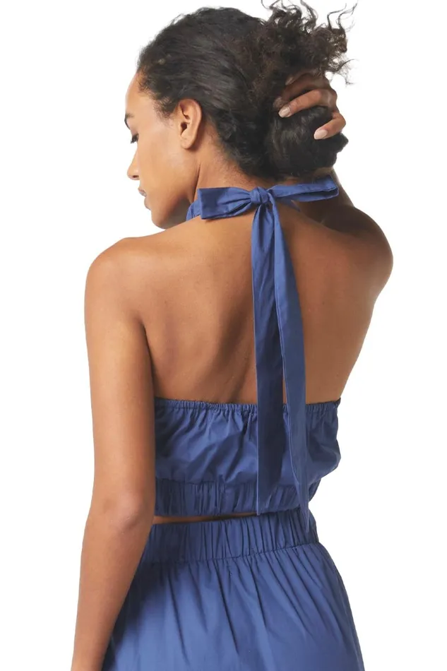 MISA Los Angeles ESMINA TOP Indigo Blue Women Tops