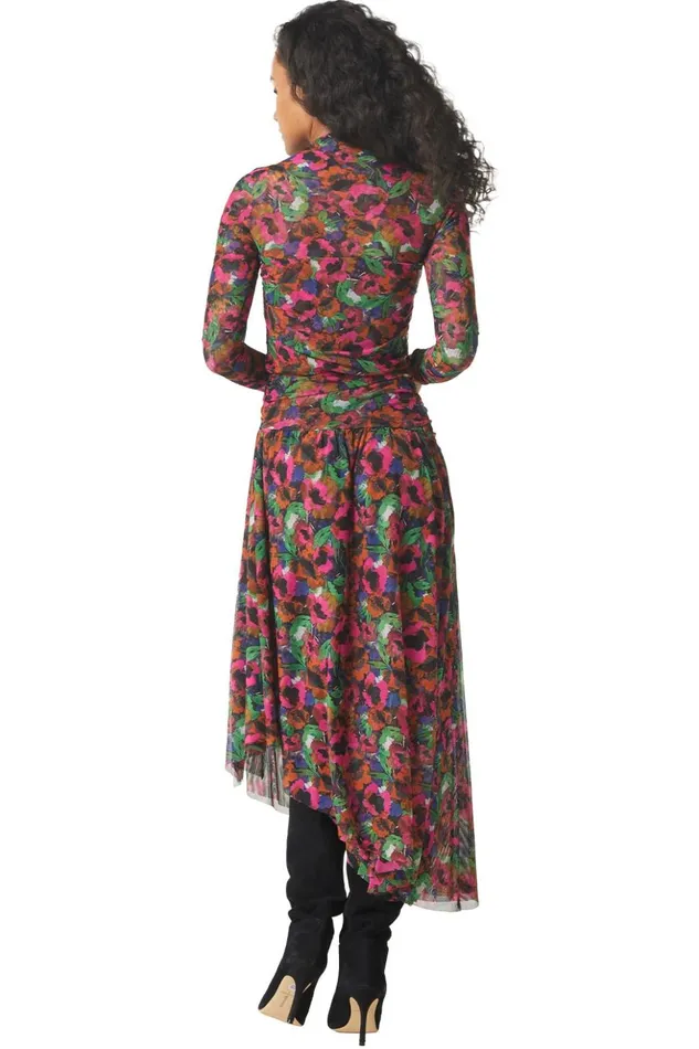 MISA Los Angeles HAYWORTH BODYSUIT Jewel Tone Flora Women Tops