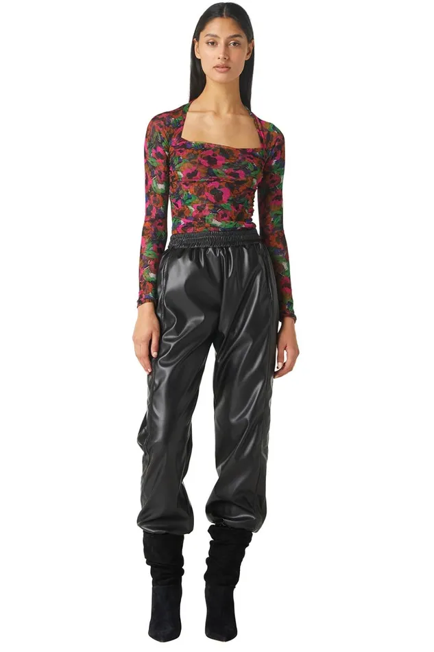 MISA Los Angeles HAYWORTH BODYSUIT Jewel Tone Flora Women Tops