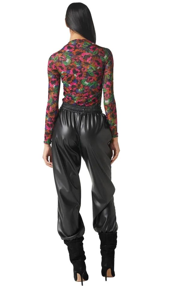 MISA Los Angeles HAYWORTH BODYSUIT Jewel Tone Flora Women Tops
