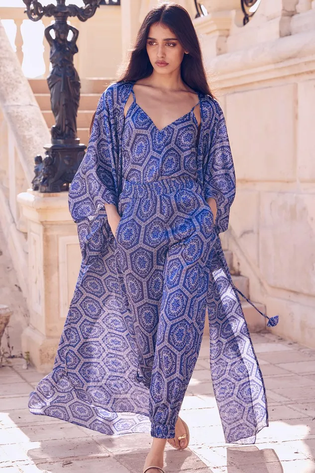 MISA Los Angeles SAYA CAMI TOP Lapis Tile Women Matching Sets