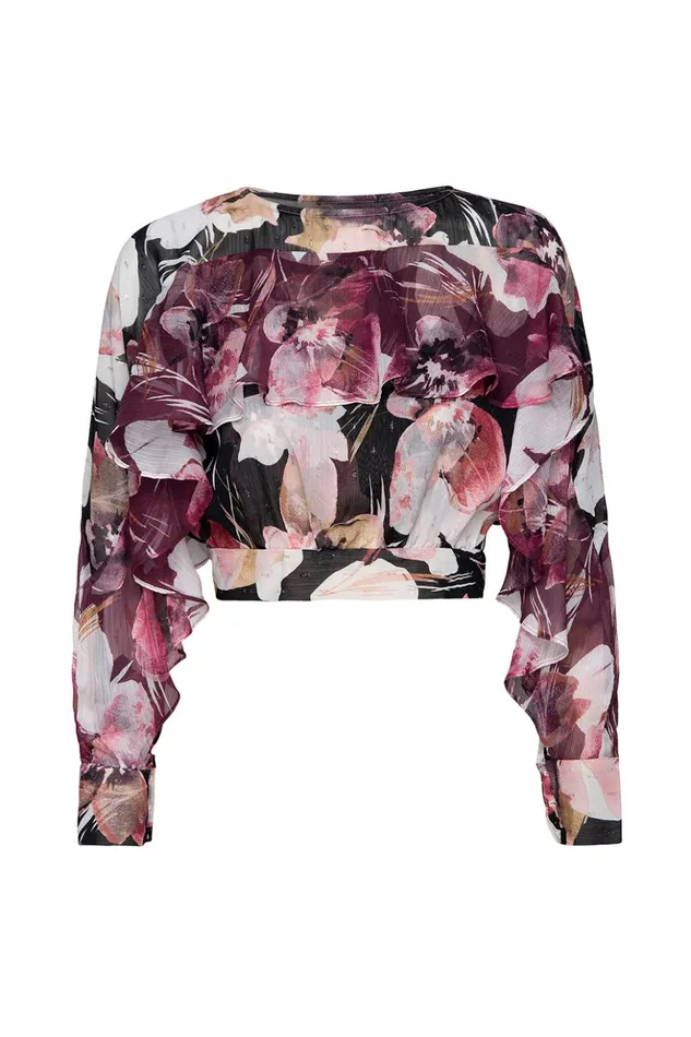 MISA Los Angeles SILVANA TOP Flora Tropical Mix Women Tops