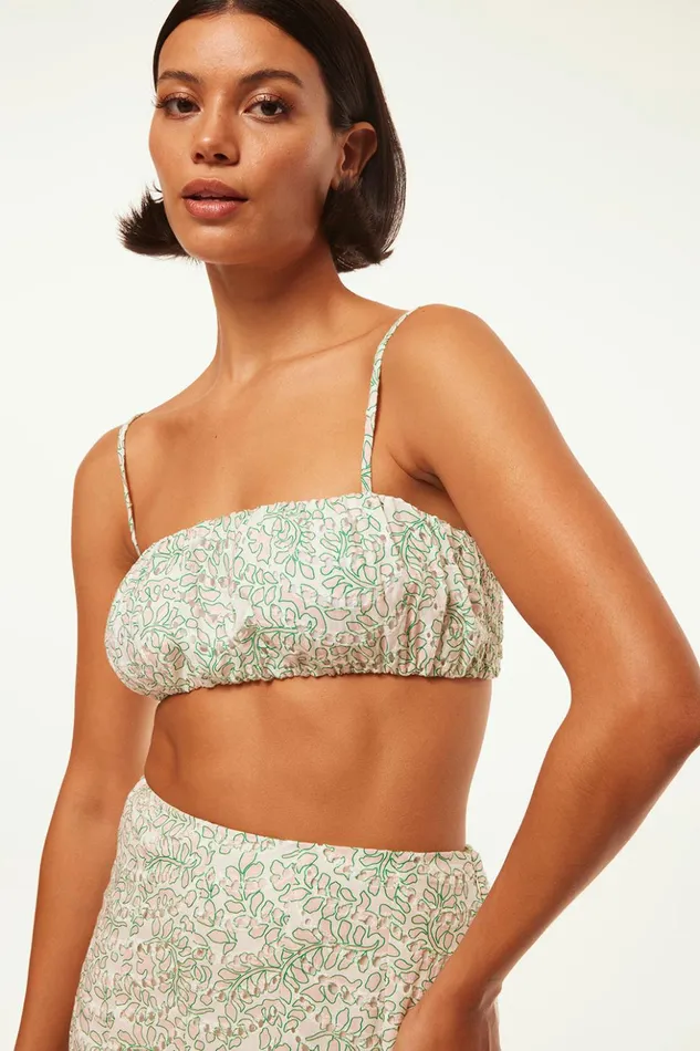 MISA Los Angeles TERESA TOP Dewdrop Eyelet Women Tops