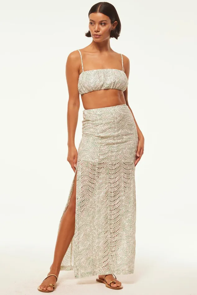 MISA Los Angeles TERESA TOP Dewdrop Eyelet Women Tops
