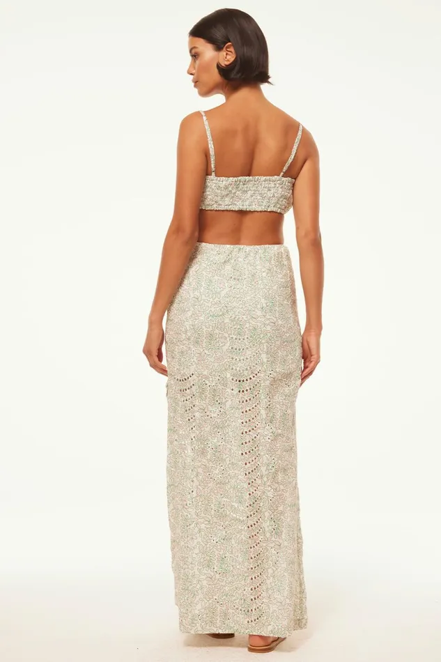 MISA Los Angeles TERESA TOP Dewdrop Eyelet Women Tops