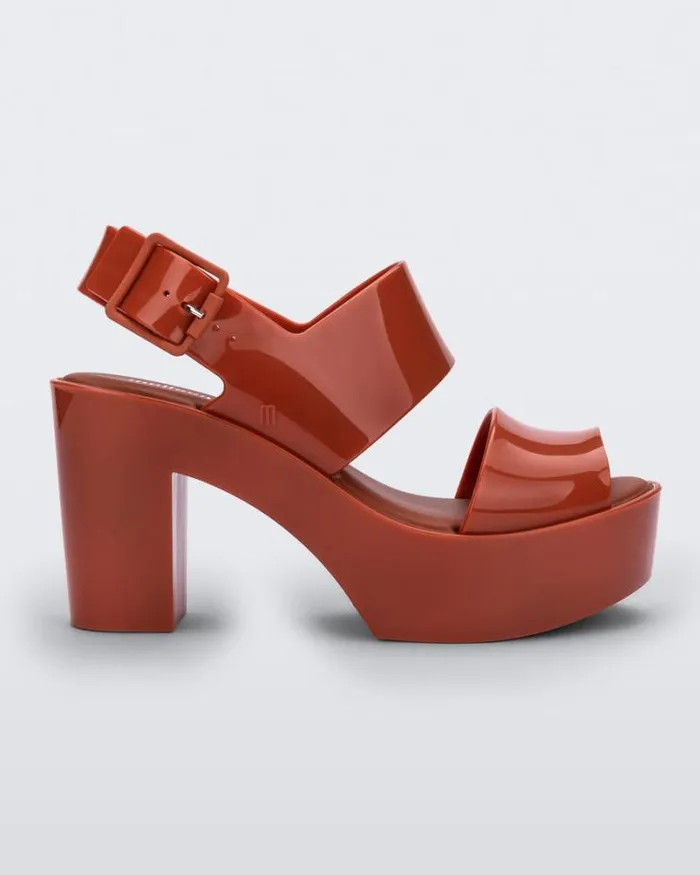 Mule Sandal Brown Women Melissa Heels
