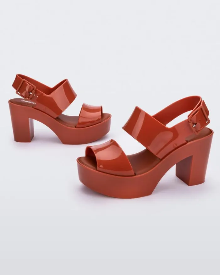 Mule Sandal Brown Women Melissa Heels