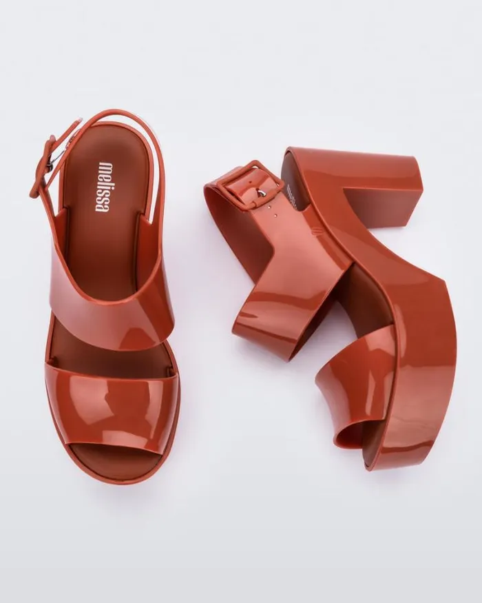 Mule Sandal Brown Women Melissa Heels
