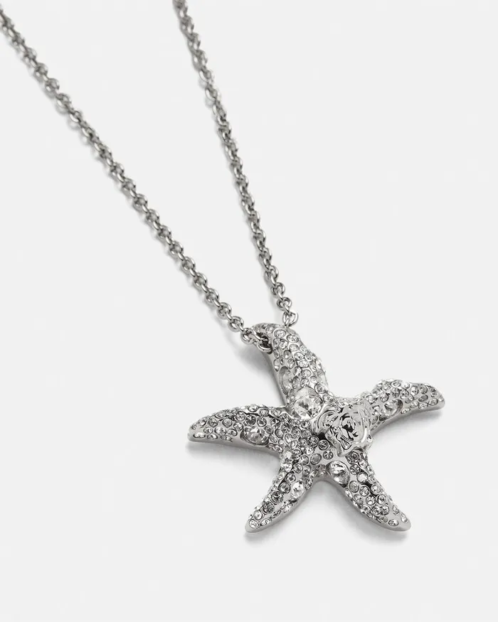 Necklaces MenWomen Versace Barocco Sea Necklace Silver