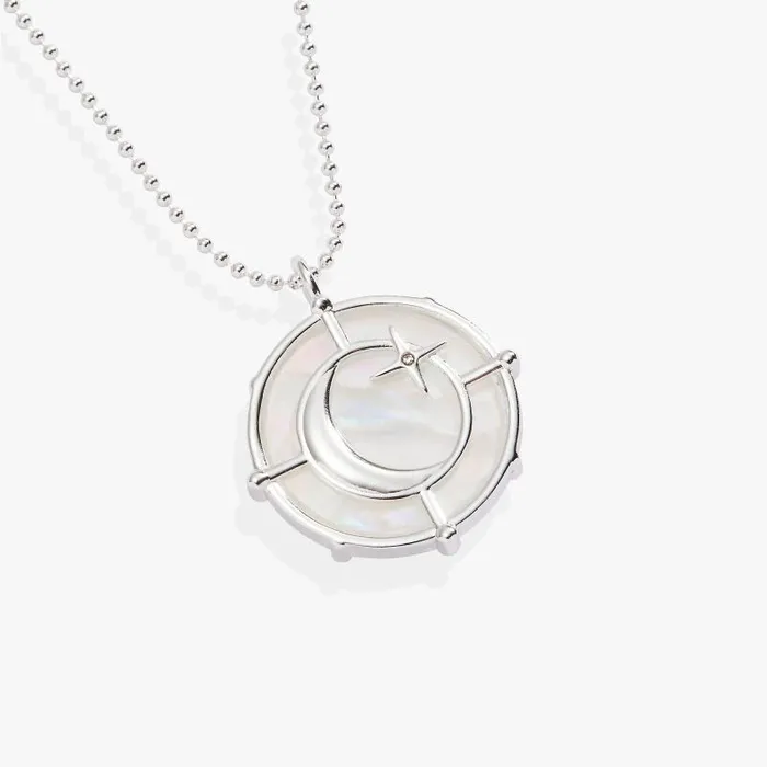 Necklaces Women Alex And Ani Cancer Zodiac DoubleSided Charm Necklace Silver