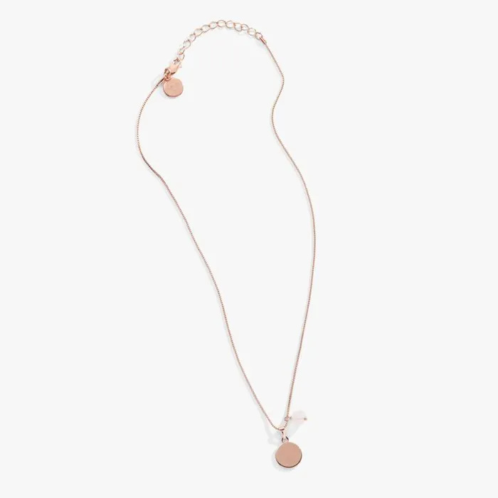 Necklaces Women Alex And Ani Circle Charm Rose Quartz Bead Necklace Shiny Rose Gold