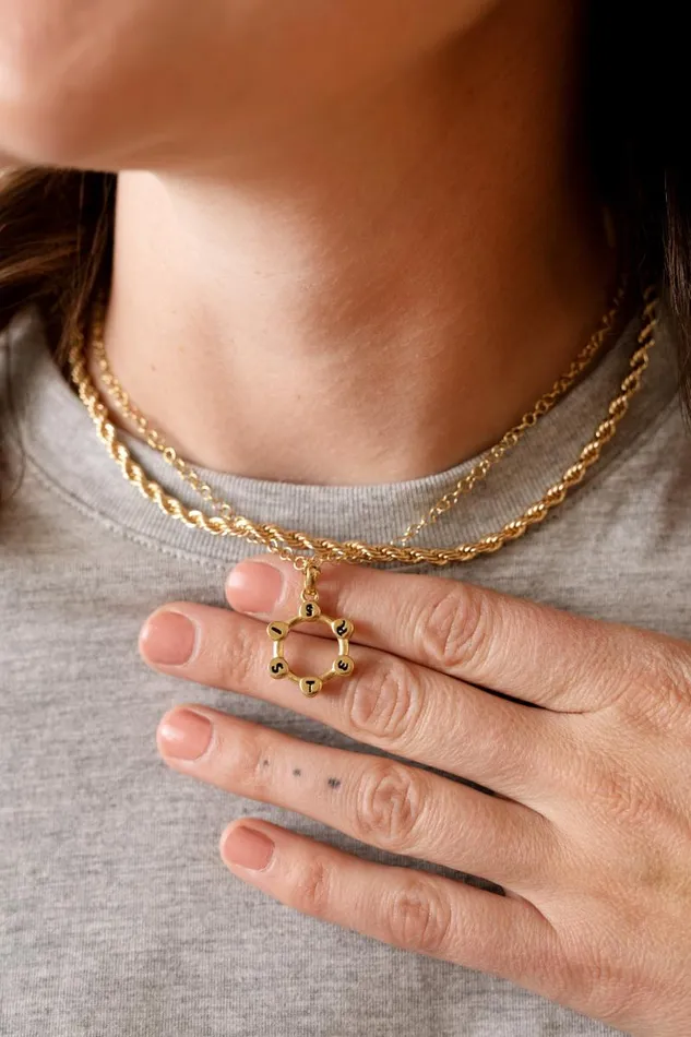 Necklaces Women Alex And Ani Hidden Message 039Sister039 Crystal Necklace Stainless Steel Gold