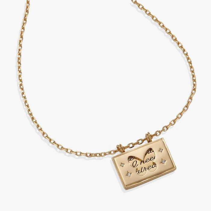 Necklaces Women Alex And Ani Hidden Message Butterfly Affirmation Necklace Gold