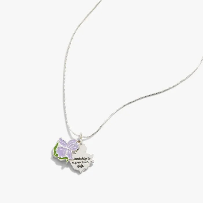 Necklaces Women Alex And Ani Iris Flower 039Friendship Is A Precious Gift039 Necklace Gold