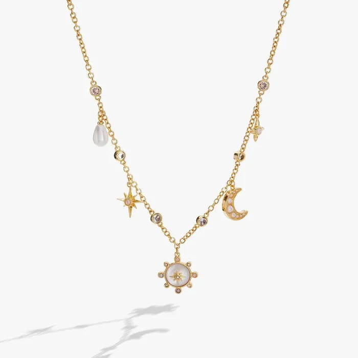 Necklaces Women Alex And Ani Stargazer Charm Necklace Gold