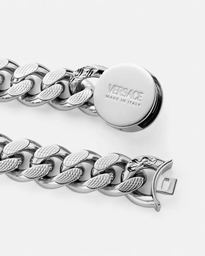Necklaces WomenMen Versace Chain Medusa Necklace Silver