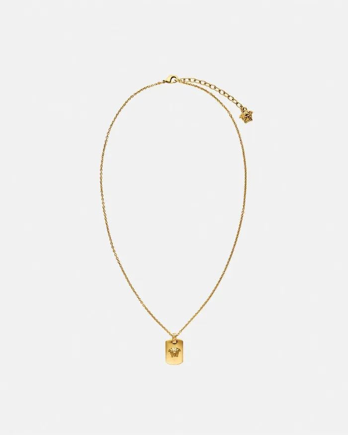 Necklaces WomenMen Versace Medusa Necklace Light Gold