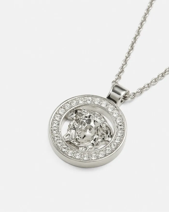 Necklaces Women Versace Medusa 03995 Pendant Necklace Silver