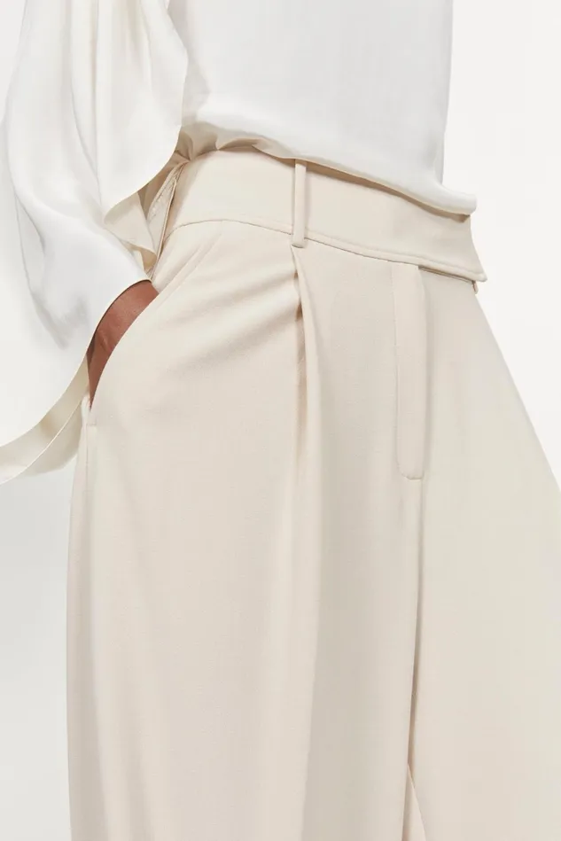 Obi Wide Pants Oyster Women Rodebjer Trousers