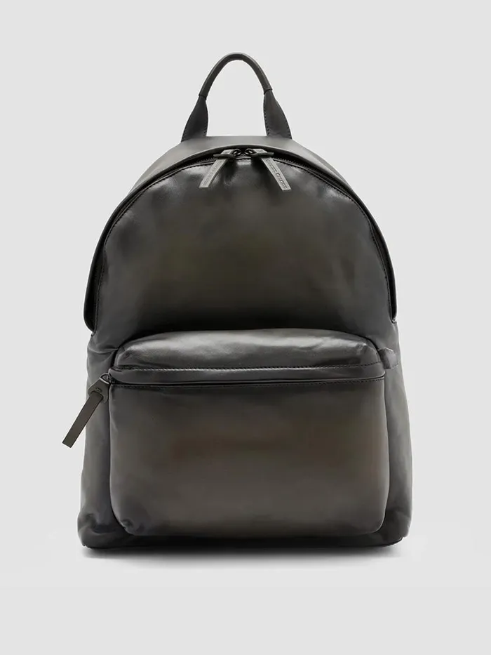 Officine Creative Backpacks OC PACK Bosco Green Leather Backpack 8211 Men
