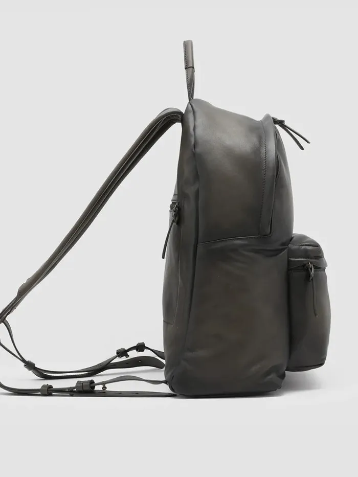 Officine Creative Backpacks OC PACK Bosco Green Leather Backpack 8211 Men