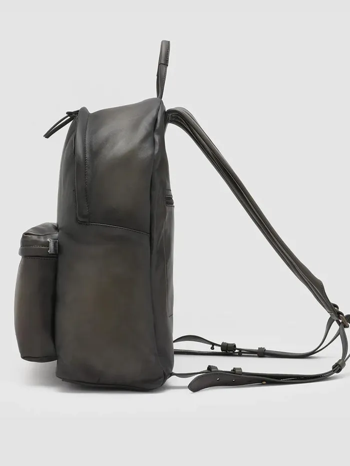 Officine Creative Backpacks OC PACK Bosco Green Leather Backpack 8211 Men