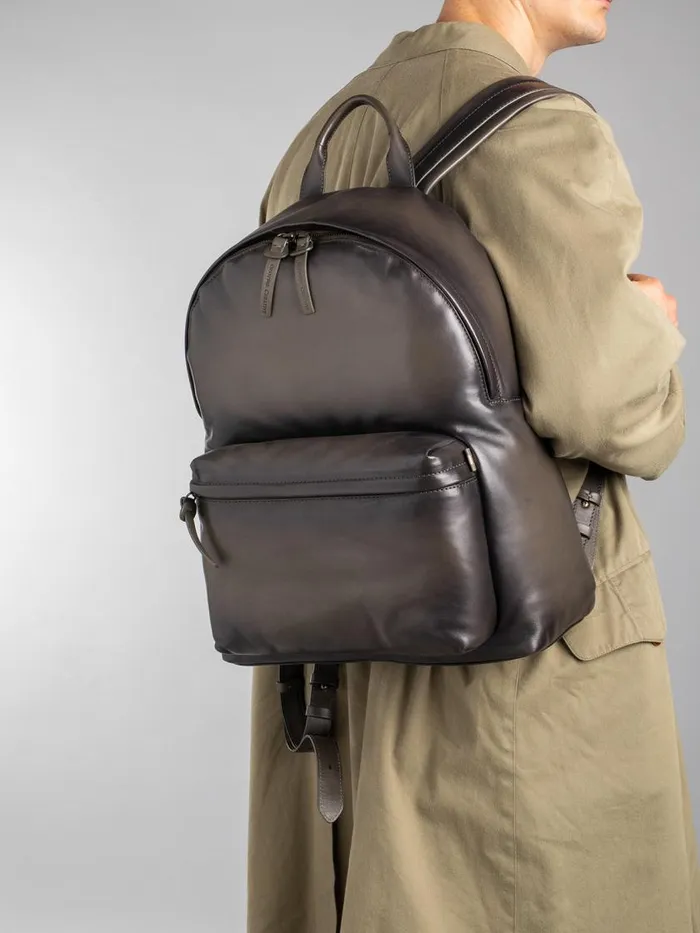 Officine Creative Backpacks OC PACK Bosco Green Leather Backpack 8211 Men
