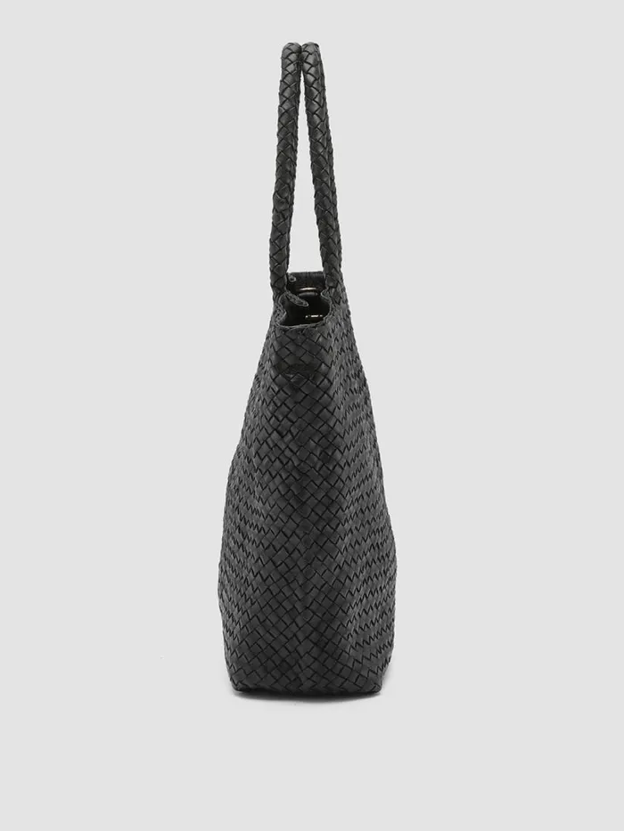 Officine Creative Bags OC CLASS 511 Nero Black Leather Tote Bag 8211 Women