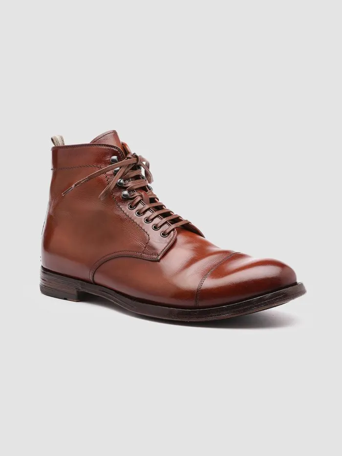 Officine Creative Boots and Ankle Boots ANATOMIA 016 Cuoio Tan Leather Ankle Boots 8211 Men Officine Creative Boots and Ankle Boots ANATOMIA 016 Cuoio Tan Leather Ankle Boots 8211 Men