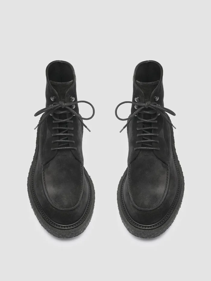 Officine Creative Boots and Ankle Boots BULLET 008 Nero Black Suede Ankle Boots 8211 Men