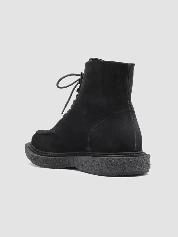 Officine Creative Boots and Ankle Boots BULLET 008 Nero Black Suede Ankle Boots 8211 Men
