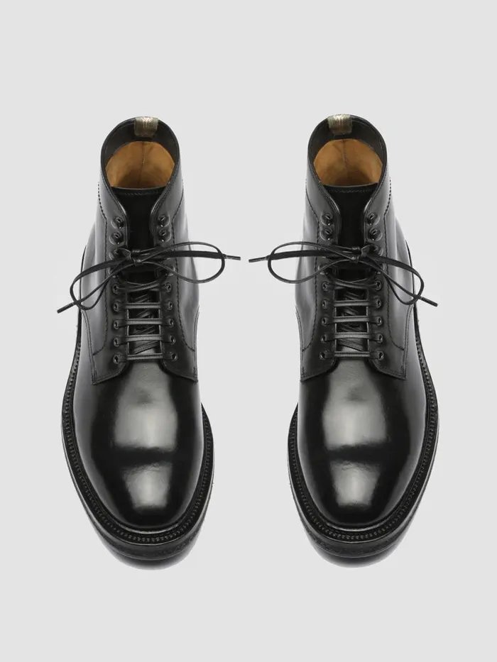Officine Creative Boots and Ankle Boots HOPKINS CREPE 107 Nero Black Leather Ankle Boots 8211 Men Officine Creative Boots and Ankle Boots HOPKINS CREPE 107 Nero Black Leather Ankle Boots 8211 Men