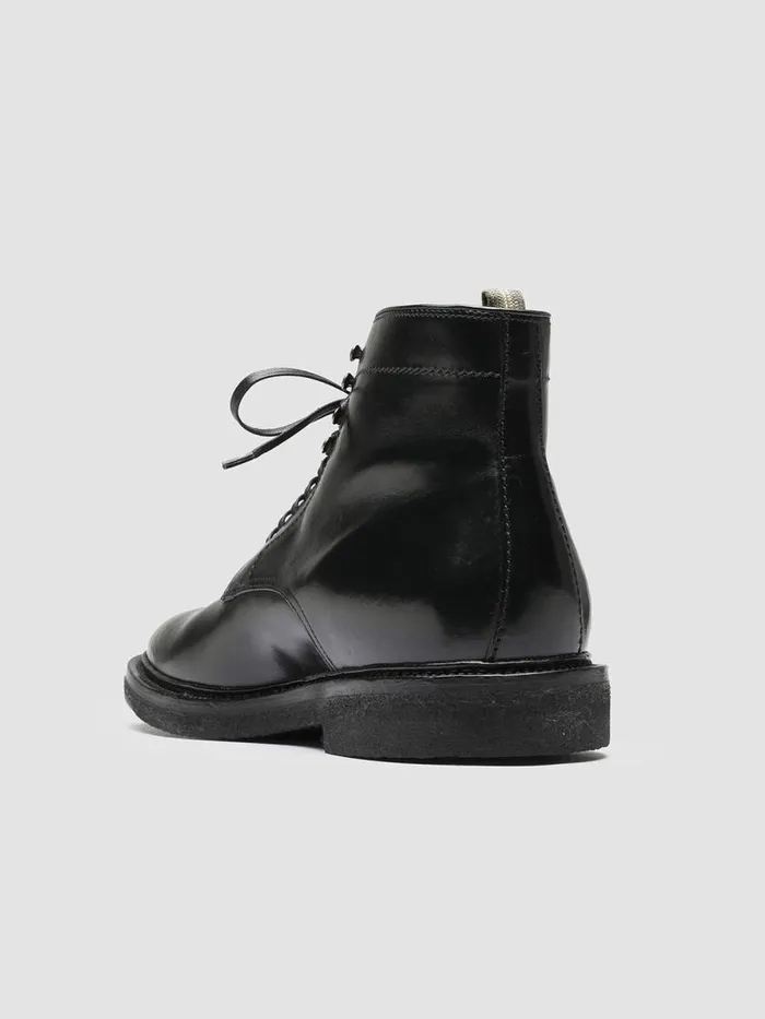 Officine Creative Boots and Ankle Boots HOPKINS CREPE 107 Nero Black Leather Ankle Boots 8211 Men Officine Creative Boots and Ankle Boots HOPKINS CREPE 107 Nero Black Leather Ankle Boots 8211 Men