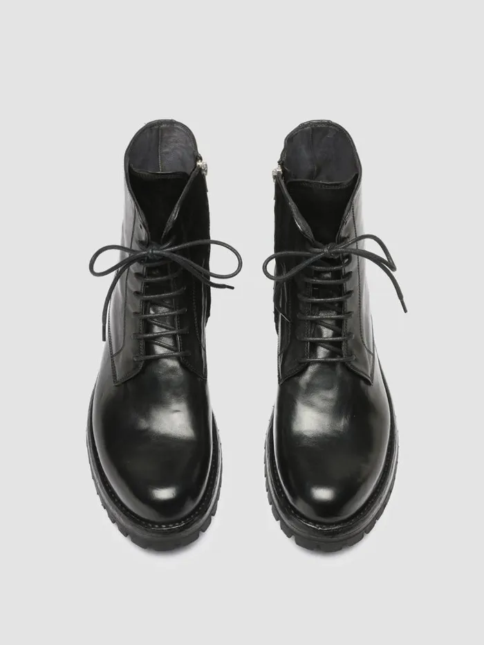 Officine Creative Boots and Ankle Boots IKONIC 001 Nero Black Leather Lace Up Boots 8211 Men Officine Creative Boots and Ankle Boots IKONIC 001 Nero Black Leather Lace Up Boots 8211 Men