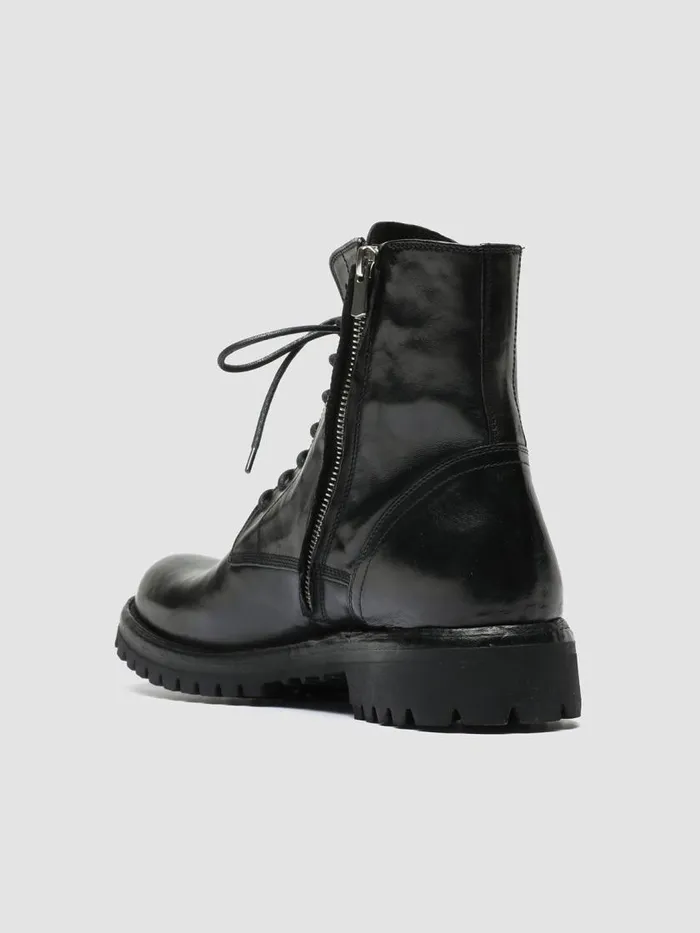 Officine Creative Boots and Ankle Boots IKONIC 001 Nero Black Leather Lace Up Boots 8211 Men Officine Creative Boots and Ankle Boots IKONIC 001 Nero Black Leather Lace Up Boots 8211 Men