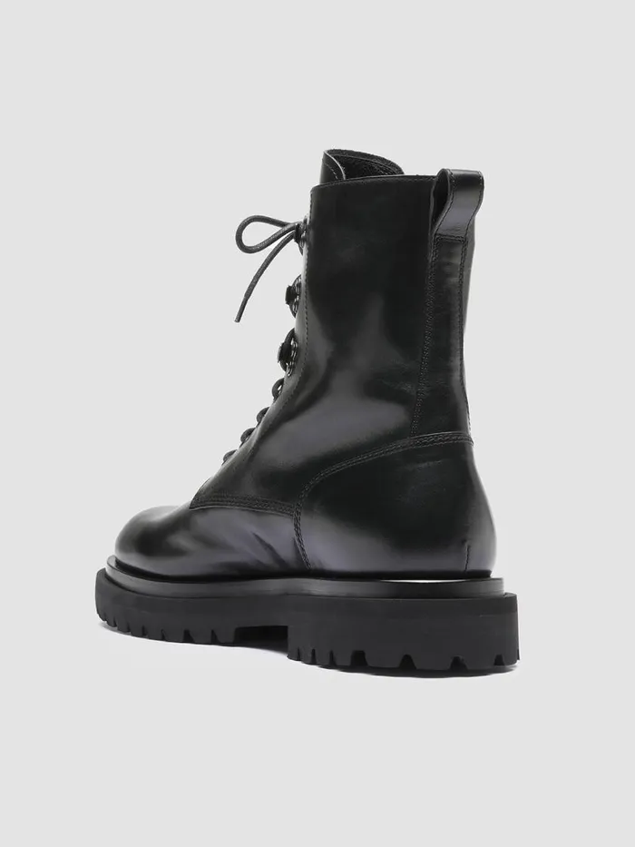 Officine Creative Boots and Ankle Boots ULTIMATE 003 Nero Black Leather Combat Boots 8211 Men Officine Creative Boots and Ankle Boots ULTIMATE 003 Nero Black Leather Combat Boots 8211 Men