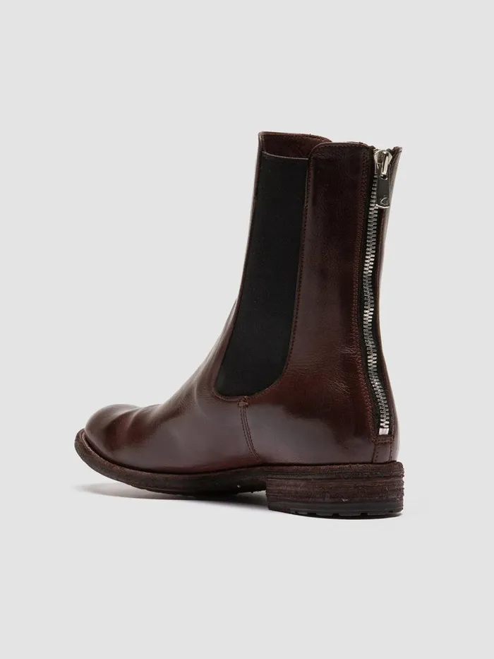 Officine Creative Boots and Booties LEXIKON 073 Ignis Otto Brown Leather Zip Boots 8211 Women Officine Creative Boots and Booties LEXIKON 073 Ignis Otto Brown Leather Zip Boots 8211 Women