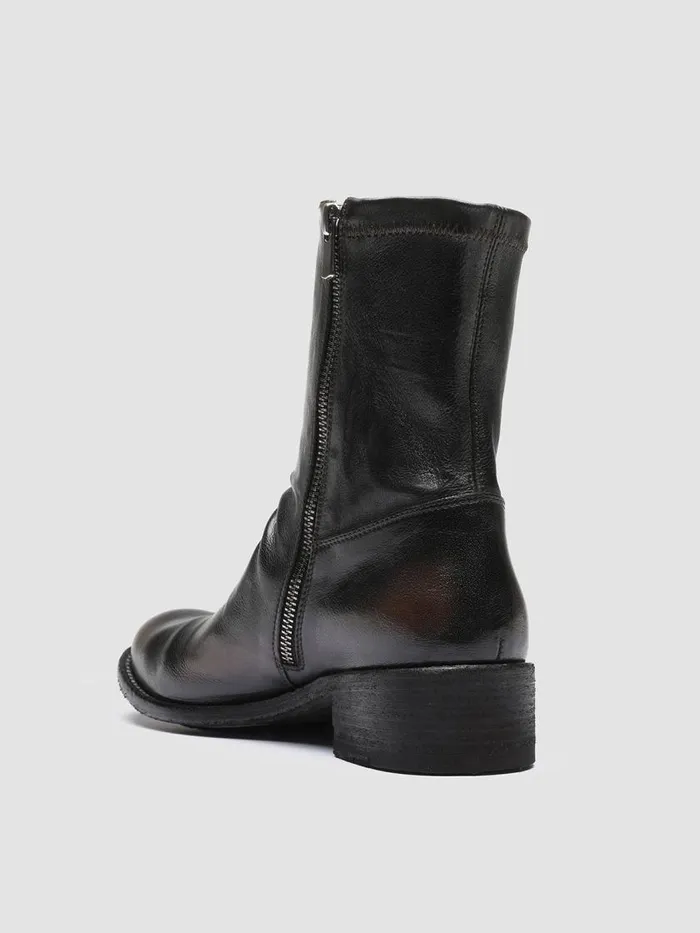 Officine Creative Boots and Booties LISON 041 CaffeSupernero Brown Leather Ankle Boots 8211 Women Officine Creative Boots and Booties LISON 041 CaffeSupernero Brown Leather Ankle Boots 8211 Women