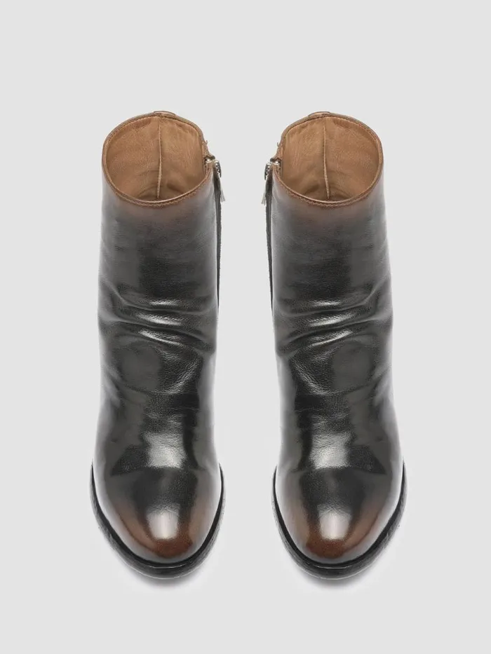 Officine Creative Boots and Booties SHERRY 003 CaffeSupernero Brown Leather Ankle Boots 8211 Women Officine Creative Boots and Booties SHERRY 003 CaffeSupernero Brown Leather Ankle Boots 8211 Women