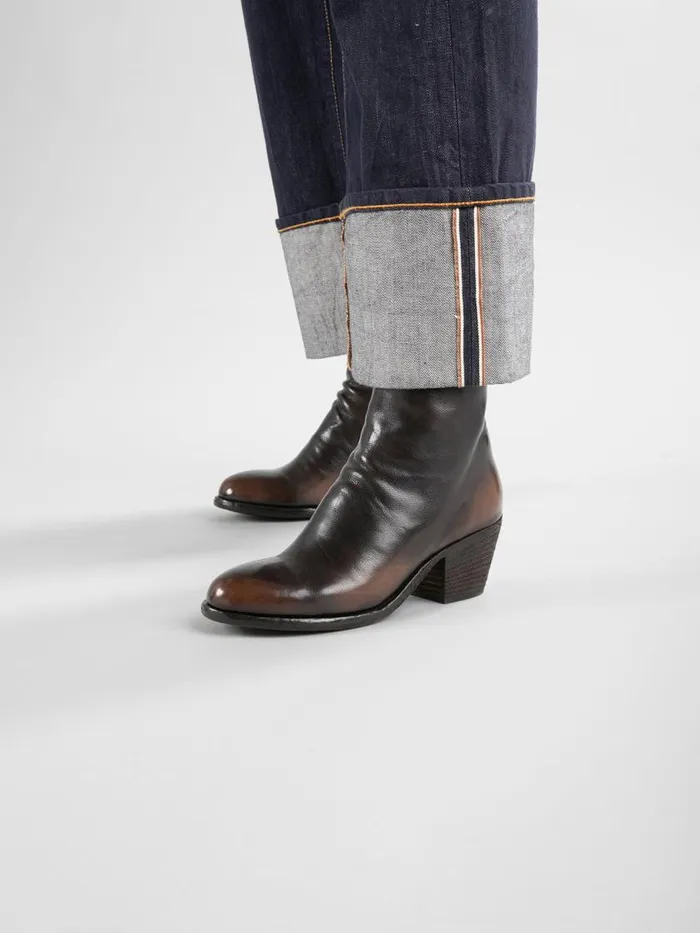 Officine Creative Boots and Booties SHERRY 003 CaffeSupernero Brown Leather Ankle Boots 8211 Women Officine Creative Boots and Booties SHERRY 003 CaffeSupernero Brown Leather Ankle Boots 8211 Women