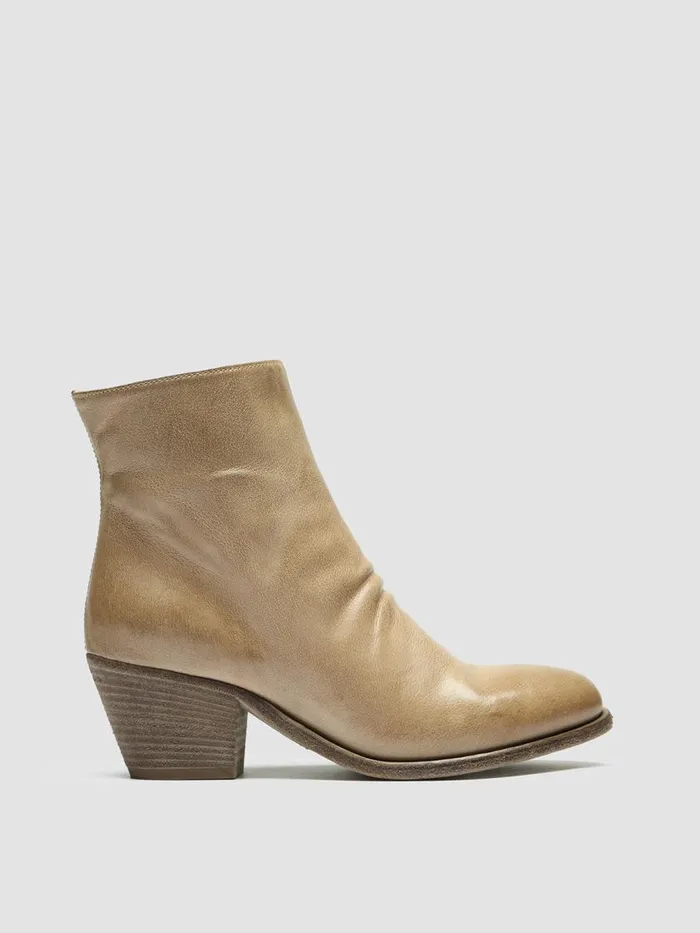 Officine Creative Boots and Booties SHERRY 005 Taupe Taupe Leather Ankle Boots 8211 Women