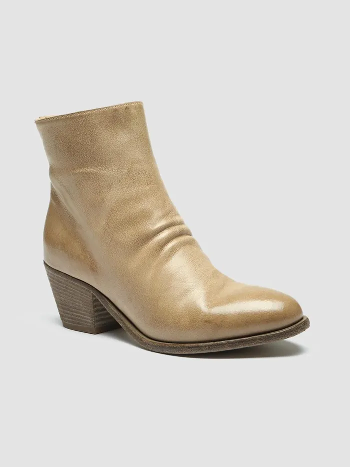 Officine Creative Boots and Booties SHERRY 005 Taupe Taupe Leather Ankle Boots 8211 Women Officine Creative Boots and Booties SHERRY 005 Taupe Taupe Leather Ankle Boots 8211 Women